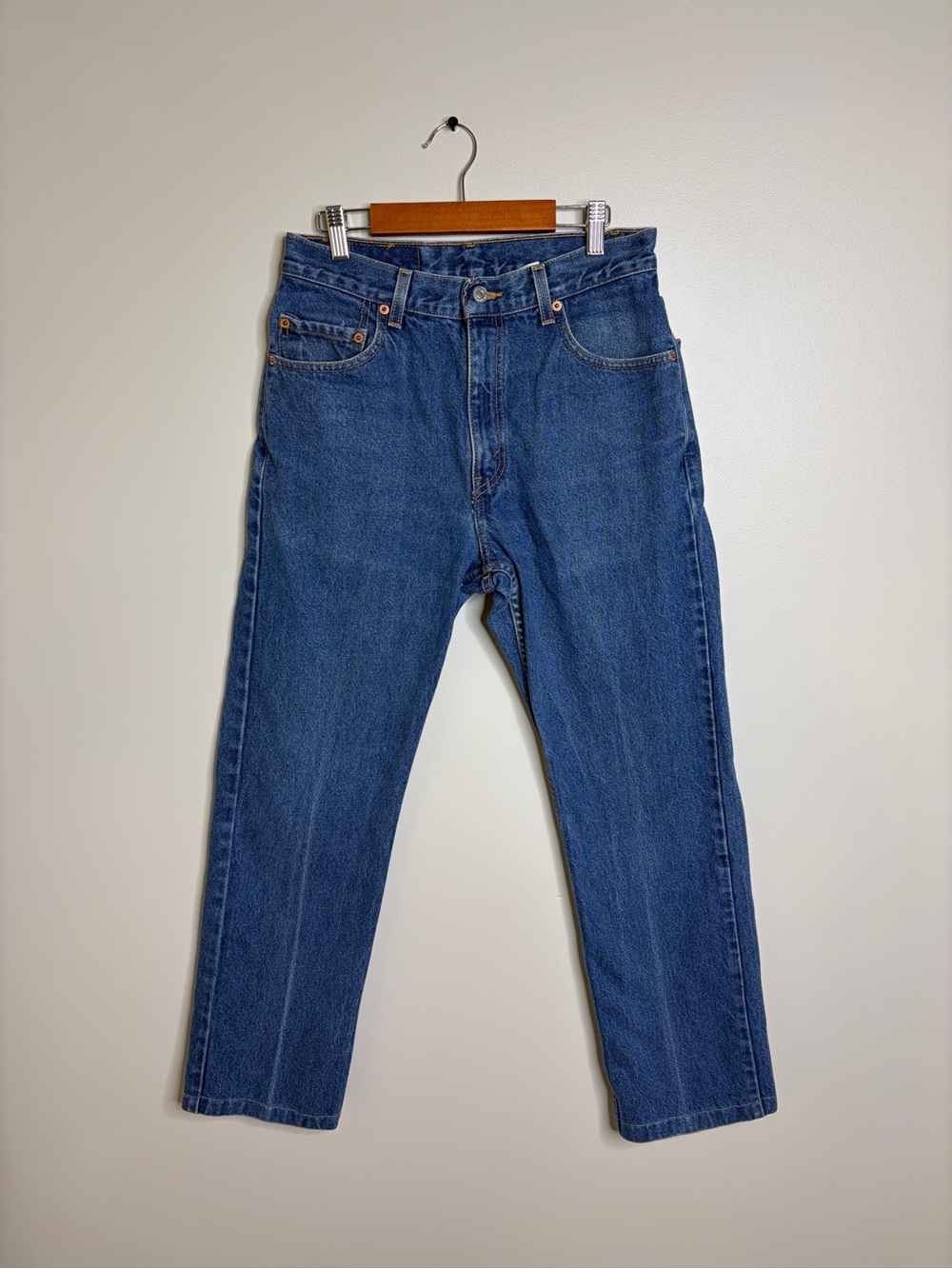 Vintage Y2K Levi's 505 Regular Fit Blue Jeans 100% Cotton 30W